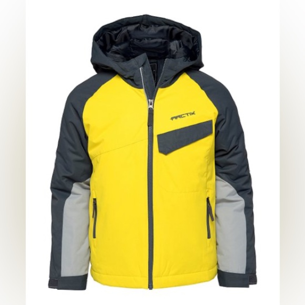 New ~ ARCTIX Vibrant Yellow Boy’s Fast Lane Snow Jacket M (10/12)